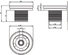 reverse nut for prefabricated pools 0.