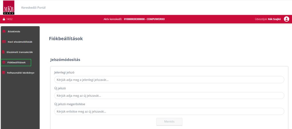 Megvalósítható a szűrés eredményének exportálása csv vagy xls formátumban az alábbiak mentén: - az exportálást terminálonként van lehetőség elvégezni, a terminál összegző soron található Exportálás