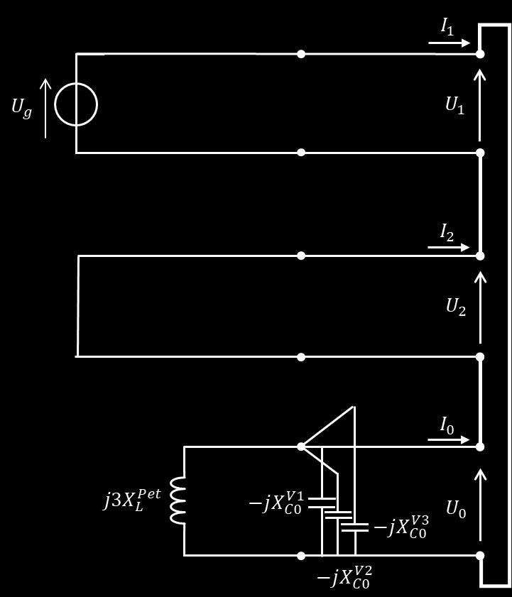 V2 + C 0 V3 = 0,92 μf 1 = 3460 Ω 2π 50 0,92 10 6 I C0 = U g =