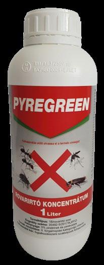 ROVARIRTÓ SZEREK PYREGREEN (Biokontroll tanúsítvánnyal) Raktárakban, élelmiszeripari létesítményekben, pékségekben, húsüzemekben stb., permetezéssel és ködképzéssel egyaránt alkalmazható készítmény.