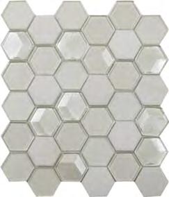 55x55x6 mm HEX WHITE ** - 5.