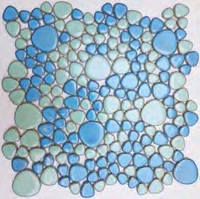 48x48x8 mm PEBBLES BLU * - 4.