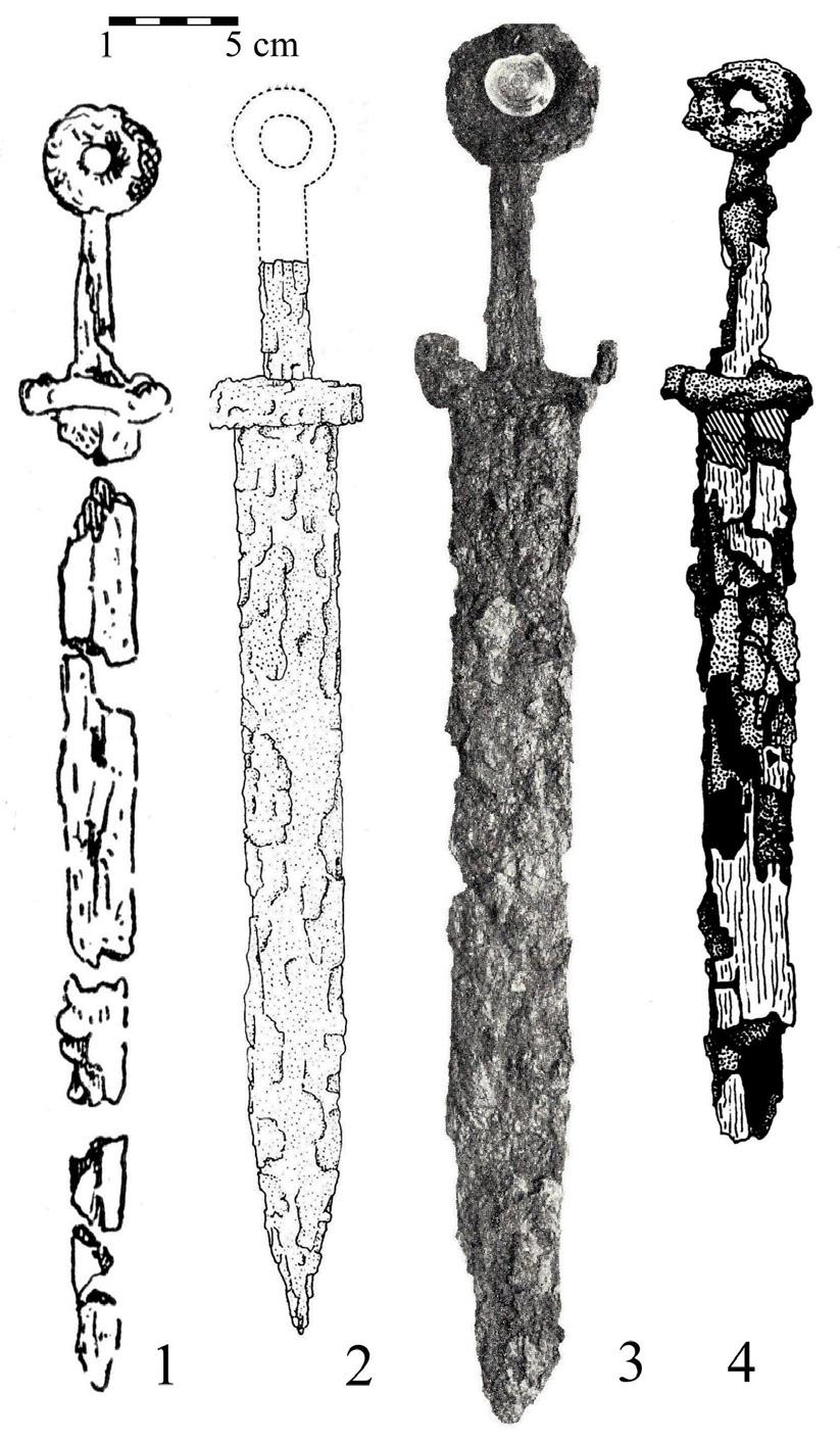 VI. évf. 2014/2. 3. ábra. Gyűrűs markolatgombos kardok (Forrás: Brzezinski, R. Mielczarek, M.: i. m. 33.; Istvánovits, E. Kulcsár, V.