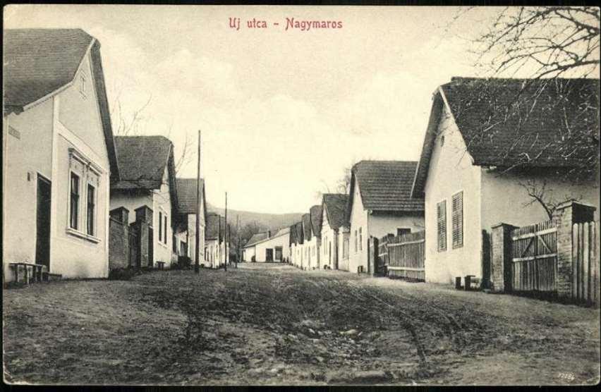 Nagymaros, az Új utca képeslapon,