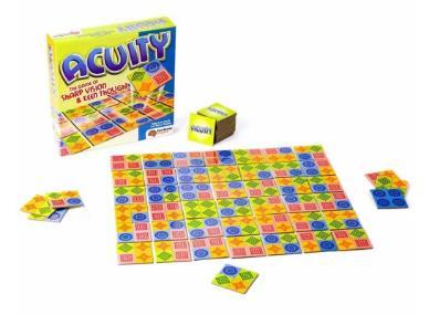 ACUITY - AZ ÉLESLÁTÁS ÉS FIGYELEM JÁTÉKA vizuális észlelés, analízis-szintézis forma felismerést szelektív figyelem, megtartott figyelem logika A játék során az a feladat, hogy felismerjük a rejtett