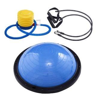 BOSU EGYENSÚLY LABDA statikus és dinamikus egyensúly fejlesztése izomerősítés ízületek stabilizálása nyújtás, mobilizálás Az eszköz domború és
