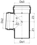 Wavin SiTech+ 87 -os kettős sarok T-idomok Méret Cikk-szám NÁ Do1 = Ds2 = Ds3 Ds4 Z1 Z2 = Z4 Z3 a as Tömeg kg /db 90-90-90 x 87,5
