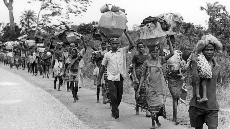 ) Kwame Nkrumah J.-D. (később Sese-Seko) Mobutu Menekültek a biafrai háború idején A pánafrikai mozgalom teljes kudarcba fulladt.