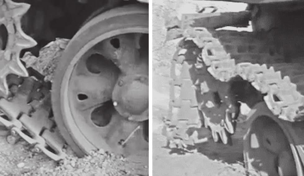 harckocsi motor- és küzdőterébe a robbanás, a kumulatív sugár nem hatolt be. A kezelőszemélyzet az aknarobbanástól sérülést nem szenvedett volna.