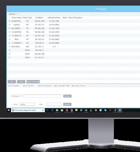 SZOFTVEREK & APP-OK IP MANAGER Az IP Manager, egy az összes NVR, DVR és IP kamera helyi hálózaton történő detektálására szolgáló ingyenes számítógépes program, de az IP kamerák egyszerű vagy haladó