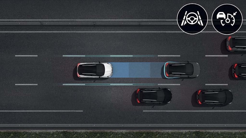 Hirtelen fékezés, az utcán átkelő gyalogos a rendszer figyelmezteti Önt, és akár automatikusan aktiválhatja a vészfékező rendszert is.