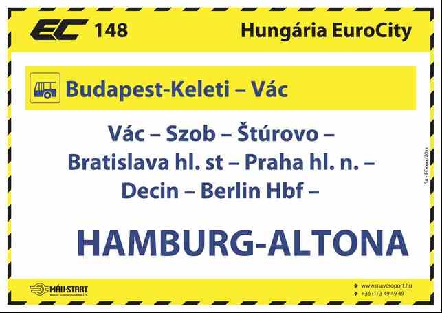 függelék EuroCity