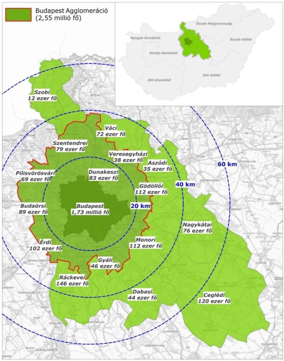 TELEPÜLÉSHÁLÓZAT, TÉRSZERKEZET 9. TELEPÜLÉSHÁLÓZAT, TÉRSZERKEZET 9.1.