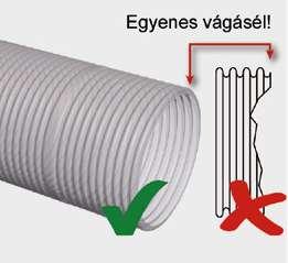 vájatban vékony pengéjű késsel vágja