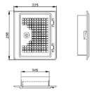 Madárvédő rács INOX MR alu 60 TB10 60 alu 80 TB20 80 fehér 80 TB20F 80 alu 100 TB25 100 fehér
