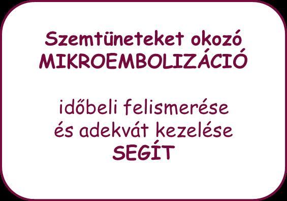 Az Ocularis Stroke KORAI FELISMERÉSÉNEK klinikai jelentősége a Cerebrovascularis- és/vagy Cardiovascularis kórfolyamatokban? A LÁTÁS szenzomotoros SZÖVŐDMÉNYEIT hogyan előzhetjük meg?