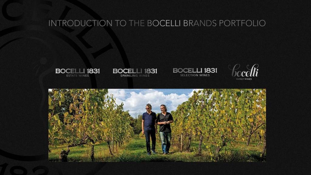 Mint vezető olasz borászat, a Bocelli borválaszték változatos és erőteljes.