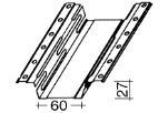 Speciális Knauf profilok MW profil 75 x 50 x 0,6 mm Speciális falprofil akusztikai megoldásokhoz.
