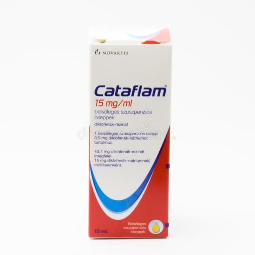 Diklofenák Egyéb Cataflam 15 mg/ml szuszp. csepp Vényköteles!