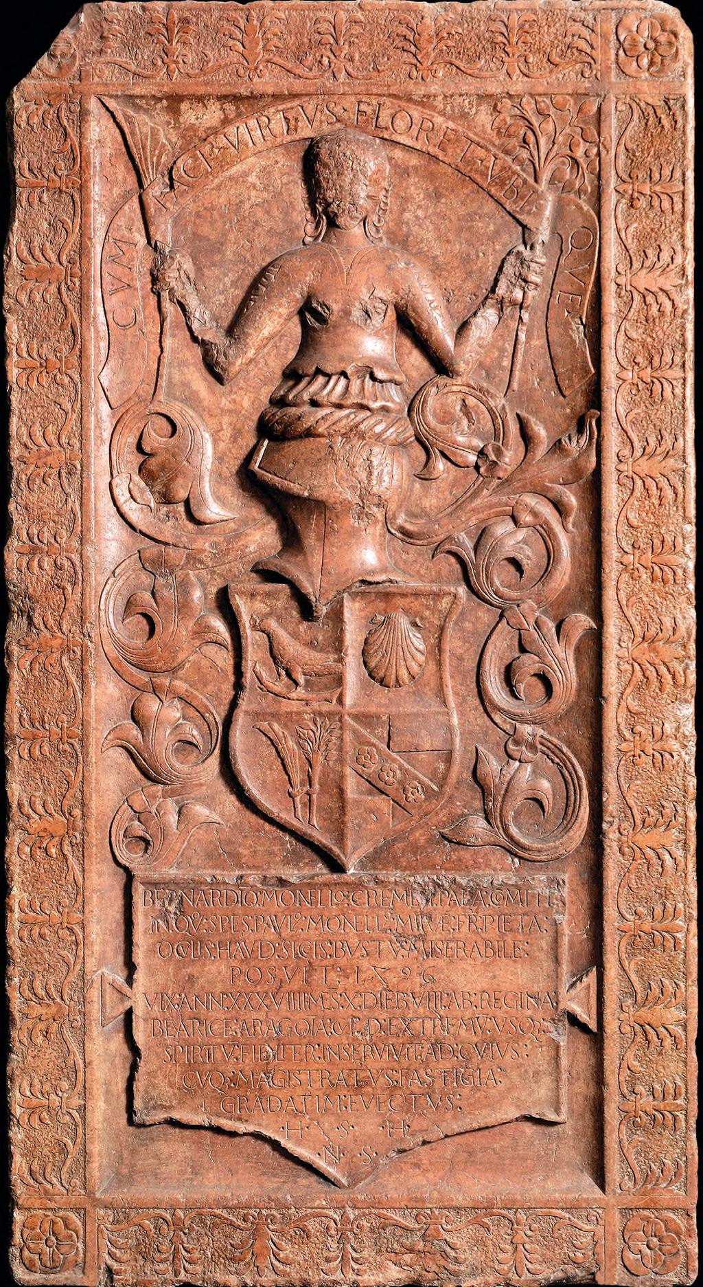 Bernardino Monelli sírköve a