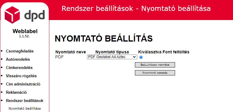 Nyomtató keresése funkciót nem szükséges használni.