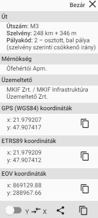 gombbal, valamint az összes adatot másolni a lenti másolás gombbal.