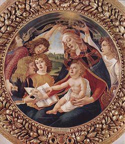 13. században megjelenik néhány gyermektípus az ábrázolásban 1. angyal, ministránsfiú (pl. Boticelli művein, ld. a bal oldali képen: Madonna del Magnificat) 2.