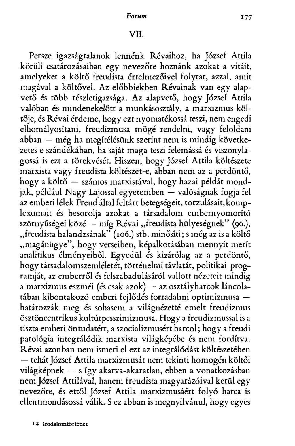 Forum 177 VII.