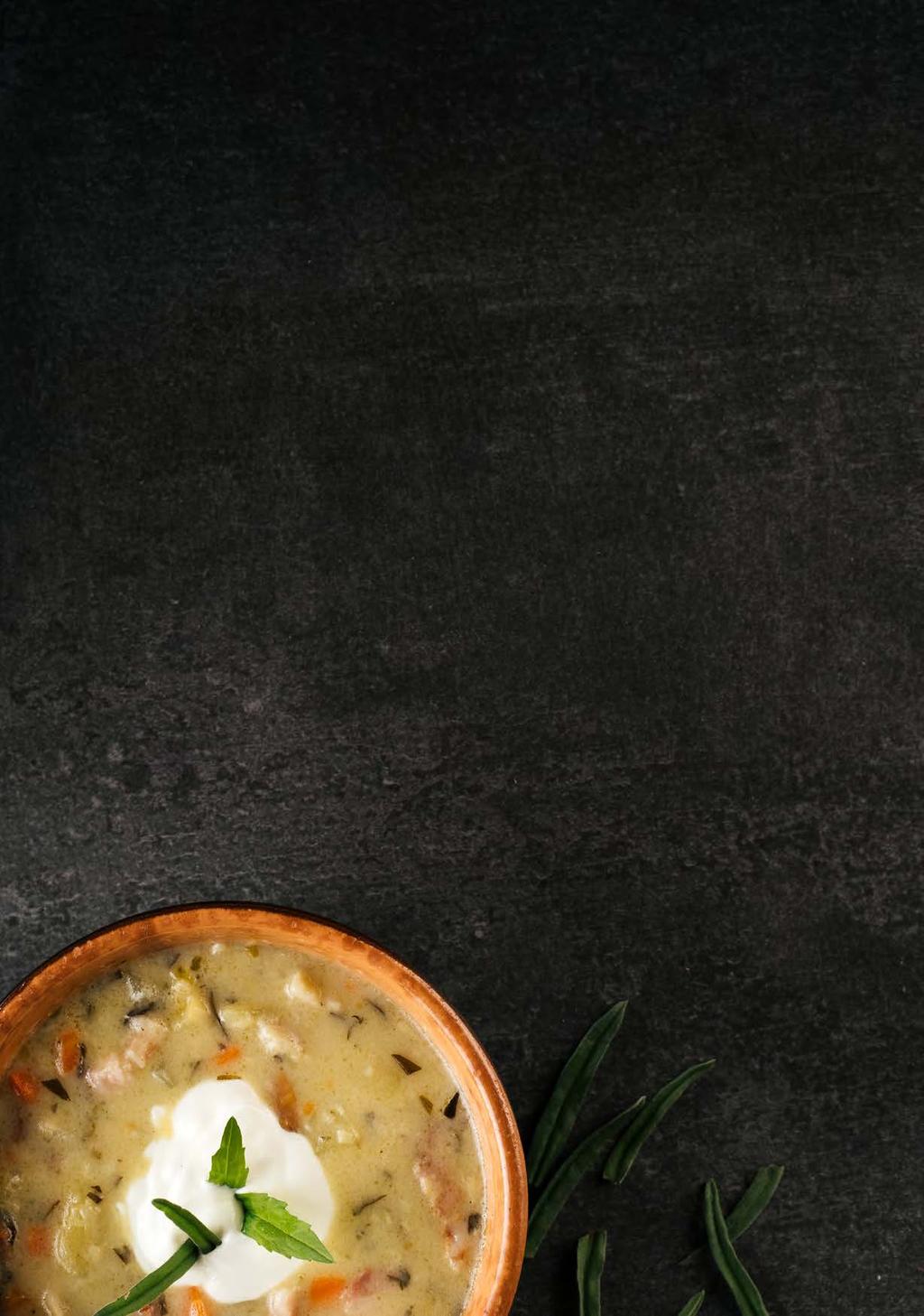 LEVESEK SUPE, CIORBE / SOUPS / SUPPEN Erdélyi tárkonyos csorba Ciorbă ardelenească cu tarhon Transylvanian soup with tarragon Transylvanische Suppe mit Estragon Húsleves Supă de pui Chicken soup
