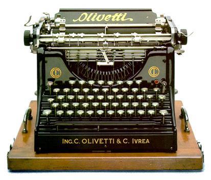 A XX. század írógépei 1912 Olivetti típus - Underwood