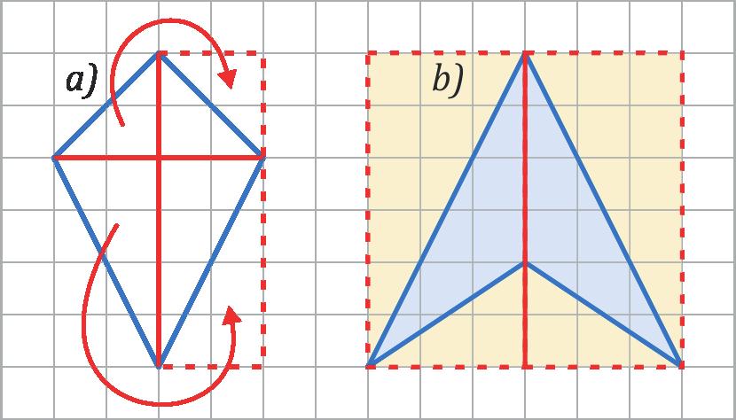 2), B(3; 1), C(5; 3), D( 1; 2)! Mekkora az ABCD négyszög területe?