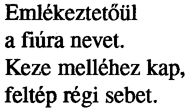 Emlékeztetõül a fiúra nevet.