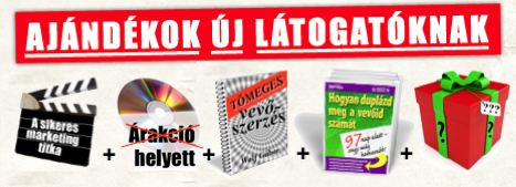 3) a harmadik egy igazi kommunikációs trükk: az árakció helyett tanuld meg reklámozni az igazi előnyöket, hogy ezzel is igényesebbé tedd a vevőket!