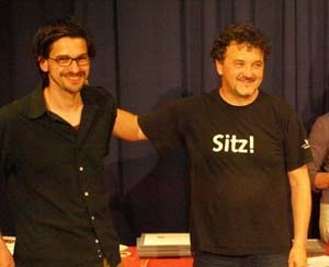 A tűzzel játszunk egy picit Scherer Péter, Kovács Krisztián, Gyulay Eszter Kovács Krisztián és Scherer Péter a 6.