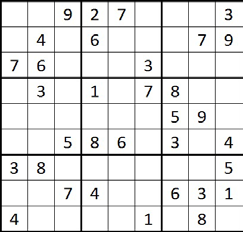 Sudoku Sudoku A rejtvények a klasszikus sudoku szabályait követik.