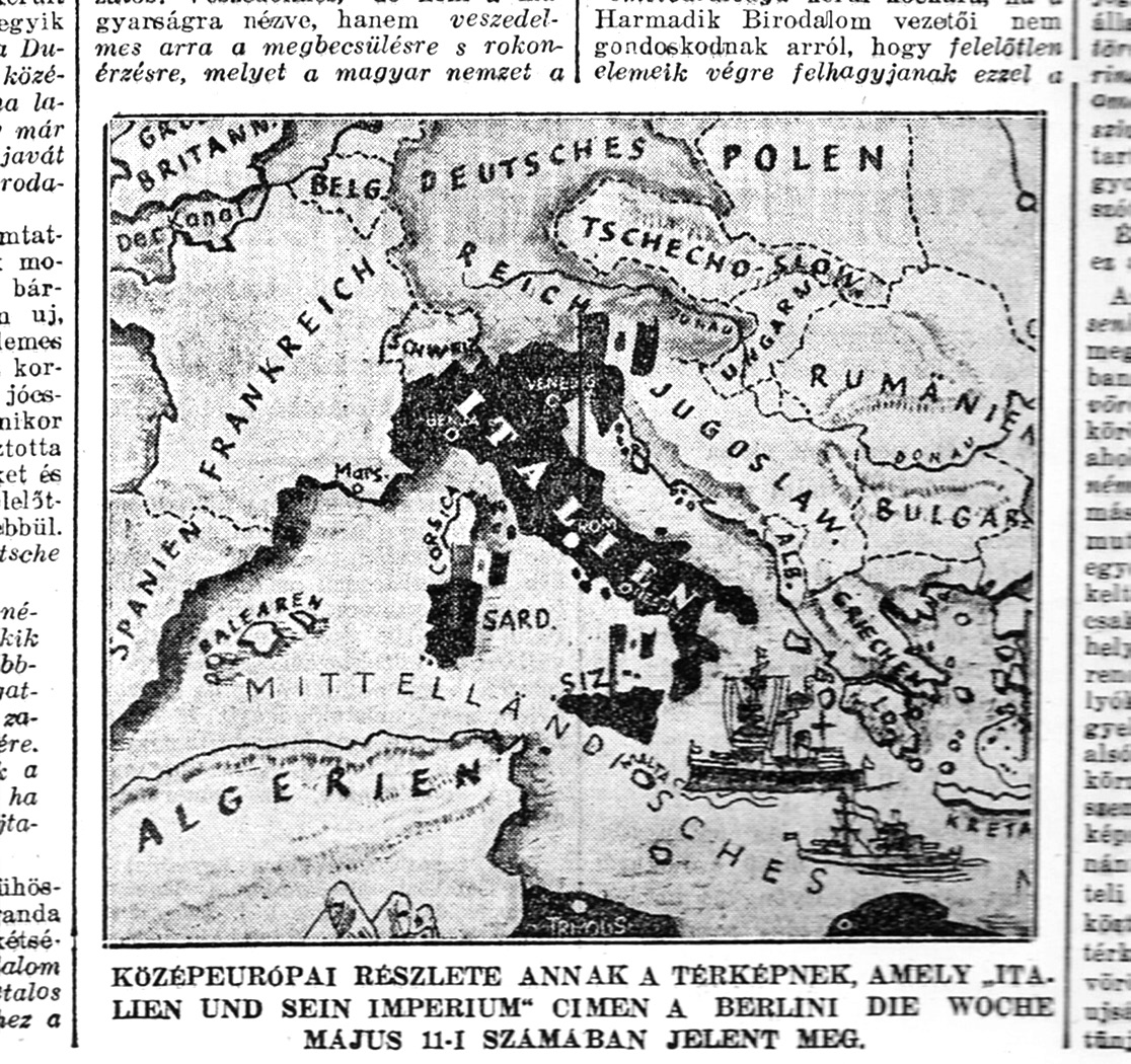 A magyar és német lakosság együttélésének néhány problémája... 7. ábra Forrás: Új Nemzedék. 1938. május 15., 9. old. (saját képkivágás) 6.