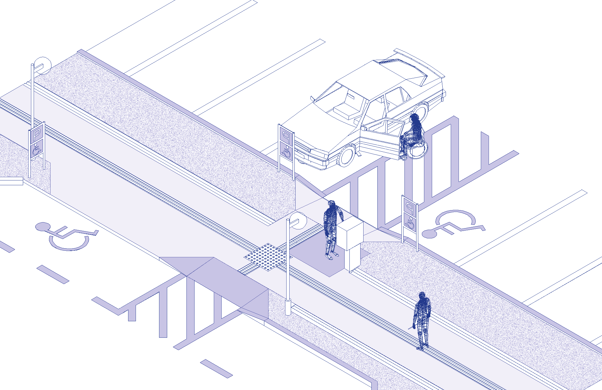 Külsô környezet Parkolók Parkolóhelyek kialakítási lehetôségei min. 5,50m max. 5% max.