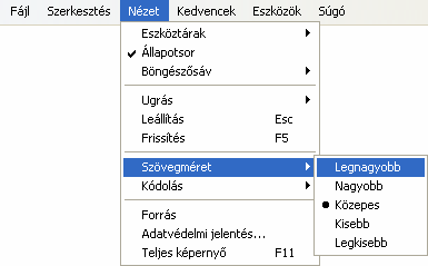 Információ és kommunikáció MS Windows XP WEBOLDAL MEGNYITÁSA ÚJ ABLAKBAN MEGJELENÍTÉSI MÓDOK Az Internet Explorerben lehetőség nyílik arra, hogy az aktuális oldal elhagyása nélkül egy új