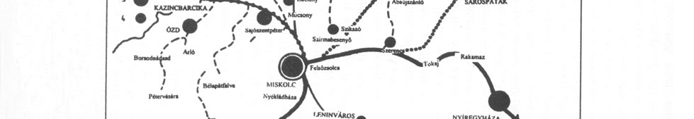 E "természetes" forgalmi folyosók által irányított kapcsolatokat a modern közlekedés is csak kevéssé alakította át, így Kazincbarcika s a bódva-völgyi, csereháti községek közlekedési kapcsolatai