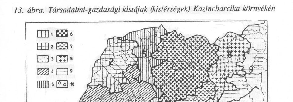 népesebb, több-kevesebb helyi szerepkörű intézményt (tanács, orvos, elemi iskola, óvoda stb.