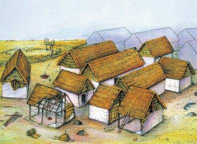 Alább túrkevei bronzkori házak rajzos rekonstrukciói láthatók: A vesszőfalas technológia tehát megmaradt, sőt, még a