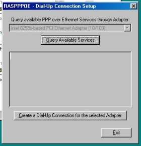 Ekkor már a RASPPPOE - Dial-Up Connection Setup panel fog megjelenni.