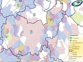 Településhálózat- fejlesztés Jelenleg tíz FVT-n (Berettyóújfalui, Ózdi, Gyön - gyösi, Kapuvár-Beledi, Mezôkövesdi, Mohácsi, Siklósi, Sopron-Fertôdi, Tiszavasvári, Keszthelyi) belül indokolható belsô