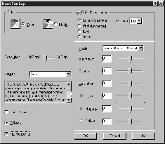 1. A Basic Settings (Alapbeállítások) panellapon kattintson az Advanced (Speciális) választókapcsolóra, majd a More Settings (További beállítások) gombra. Megjelenik a következő párbeszédpanel.