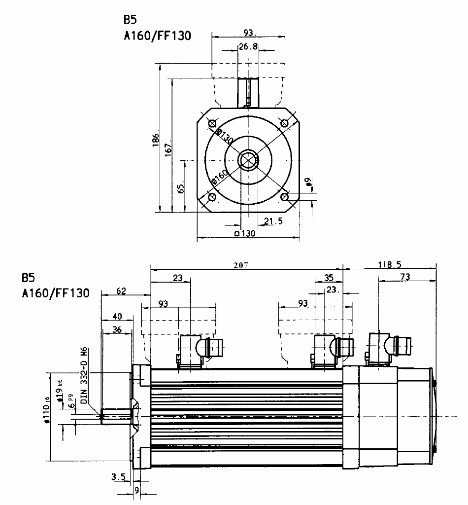 MDKARS071-22 Statikus nyomaték, M 0 7.0 Nm Statikus áram, I 0 6.3 A 2.2 kw 6.3 Nm 6.0 A Névleges fordulatszám, n n 3410 ord.