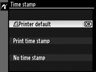 A 1 vagy 3 gomb megnyomásával válassza ki a lapméretet (ha az aktuális nyomtató alapértelmezett papírméretével szeretne nyomtatni, válassza a Printer default (Nyomtató alapértelmezett beállítása)