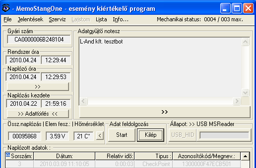 Az USB adapter lényeges tulajdonsága, hogy kompatibilis a HID (Human Interface Device) szabvánnyal, és így már külön telepítési eljárást nem igényel.