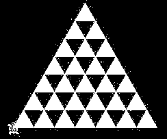 Színes piramis Háromszög