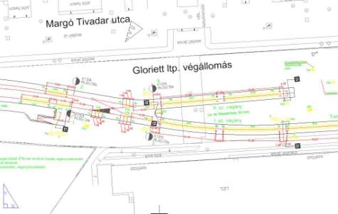 villamospálya, peronok, végállomás, és az új
