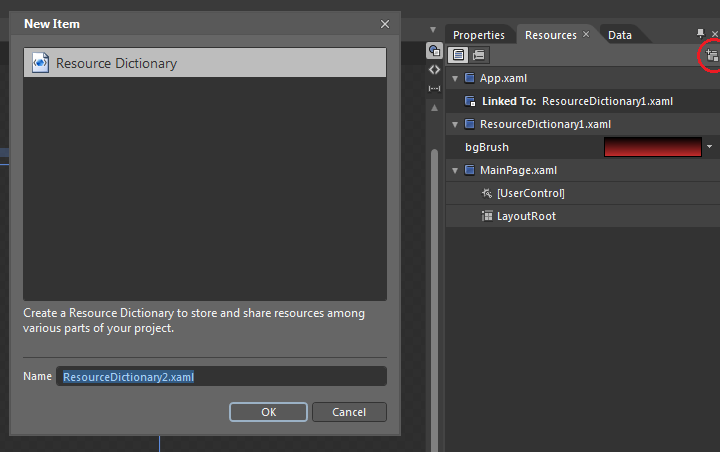 5. Stílusok és testreszabhatóság a Silverlightban <ResourceDictionary xmlns="http://schemas.microsoft.com/winfx/2006/xaml/presentation" xmlns:x="http://schemas.microsoft.com/winfx/2006/xaml"> <SolidColorBrush x:key="bgcolor" Color="Blue"/>.